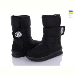 Дутики DeMur KZ211-8 сніжинка чорний