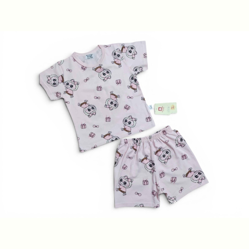 Костюм Kids-modnik 261920 комплект футболка-шорти пудровий