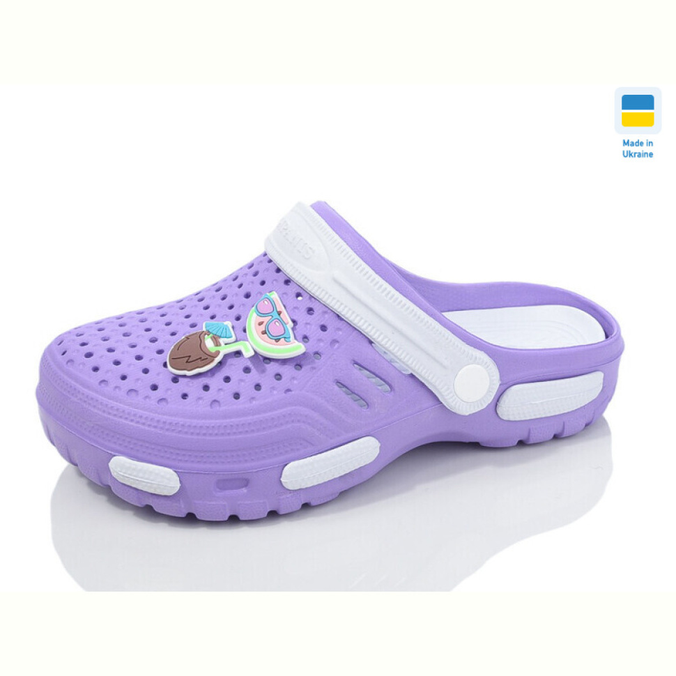 Кроксы Крок DS48 бузок-білі