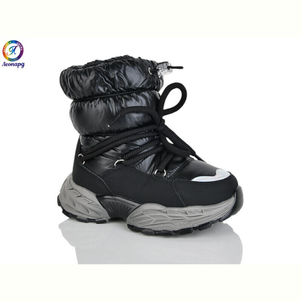 Дутики Леопард C10 black