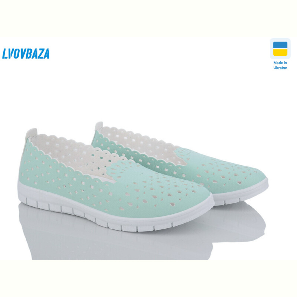 Слипоны Lvovbaza B&R Ж16 м'ята Слипоны Lvovbaza B&R Ж16 м'ята