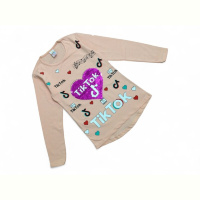 Батник Kids-modnik 7152 пудровий TikTok