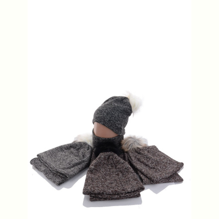 Шапка Red Hat KA331 комплект mix фліс