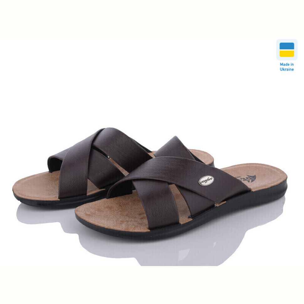 Шлепки DeMur 2024-001-2 коричневий