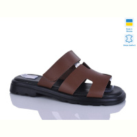 Шлепки Sali 8-2 карамель к.