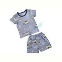 Костюм Kids-modnik 2619 комплект футболка-шорти т.сірий
