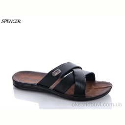 Шлепки Spencer 4310 чёрный лак
