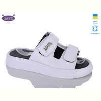Шлепки Garti 0115 біла шкіра