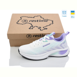 Кроссовки Restime RWL25538 white-purple