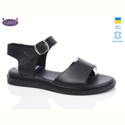 Босоножки Garti 140 чорна шкіра