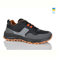 Кроссовки Lot Shoes 4104 графіт чорно-помаранч.
