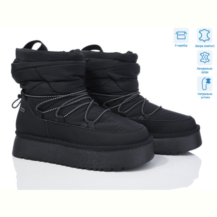 Дутики КалориЯ 3036 black