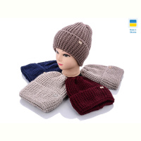 Шапка Angelica FW001-2 на флісі mix