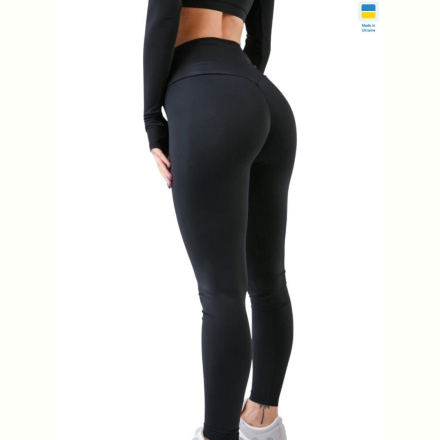 Лосины Sport style 5276 з пушапом чорний