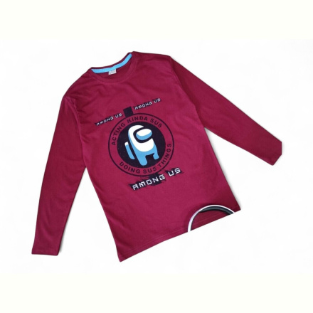 Батник Kids-modnik 4391 бордовий міньйон