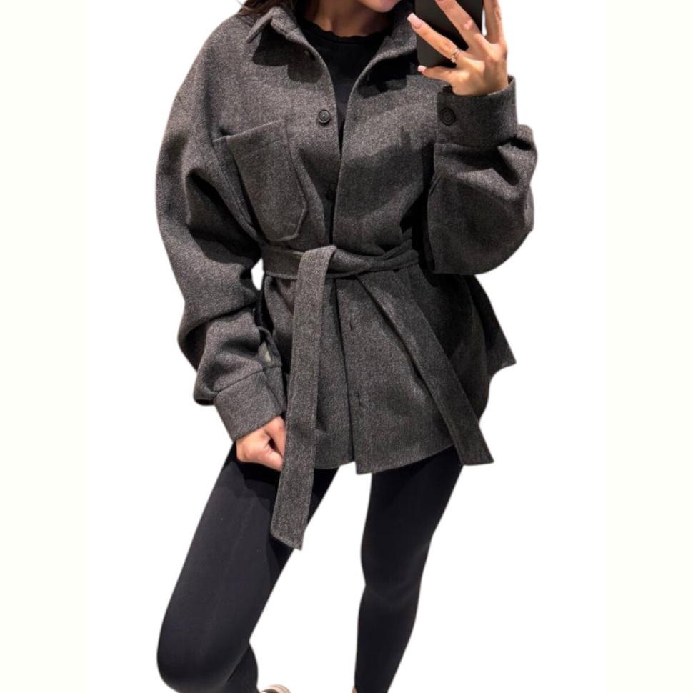 Пальто Alisa Brand 225ВФ графіт Пальто Alisa Brand 225ВФ графіт