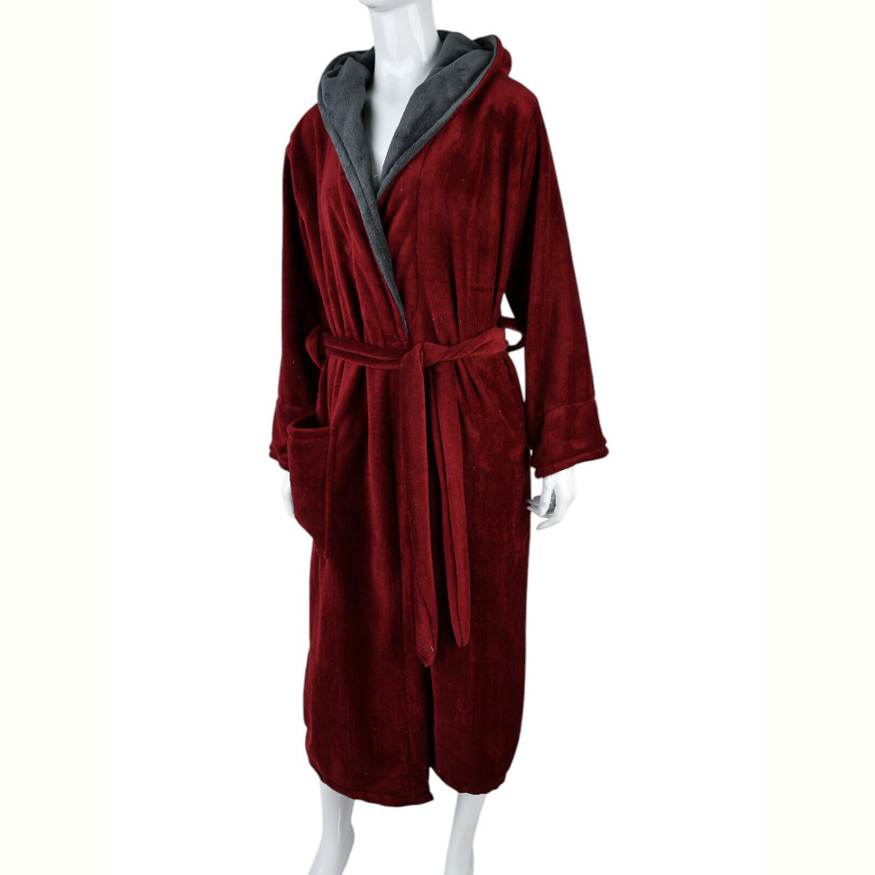 Халат Textile ЖX13 bordo