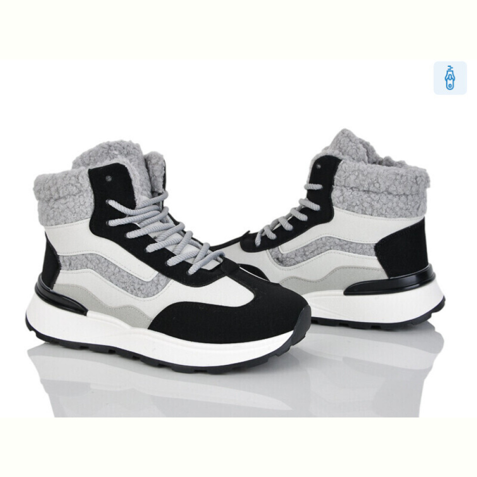 Ботинки Baolikang 8712 grey-black