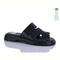 Шлепки Sali 8-2 чорний к.