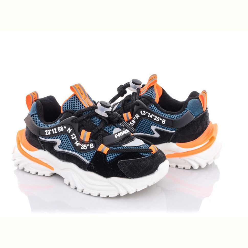 Кроссовки Violeta G15-C2136 black-orange