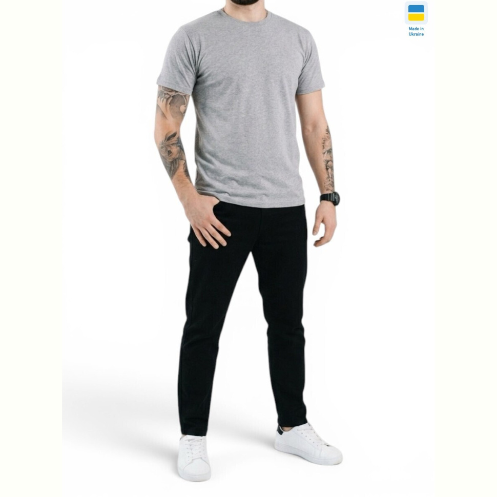 Футболка Sport style 080 батал св.сірий Футболка Sport style 080 батал св.сірий