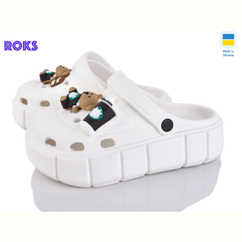 Кроксы Roks 152-17 білий