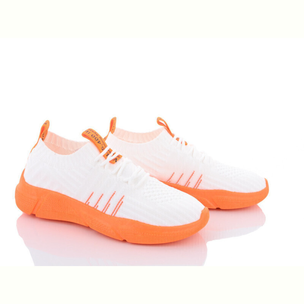 Кроссовки Violeta 185-1 white-orange