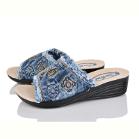 Шлепки Makers Shoes Gold Star каплі синій
