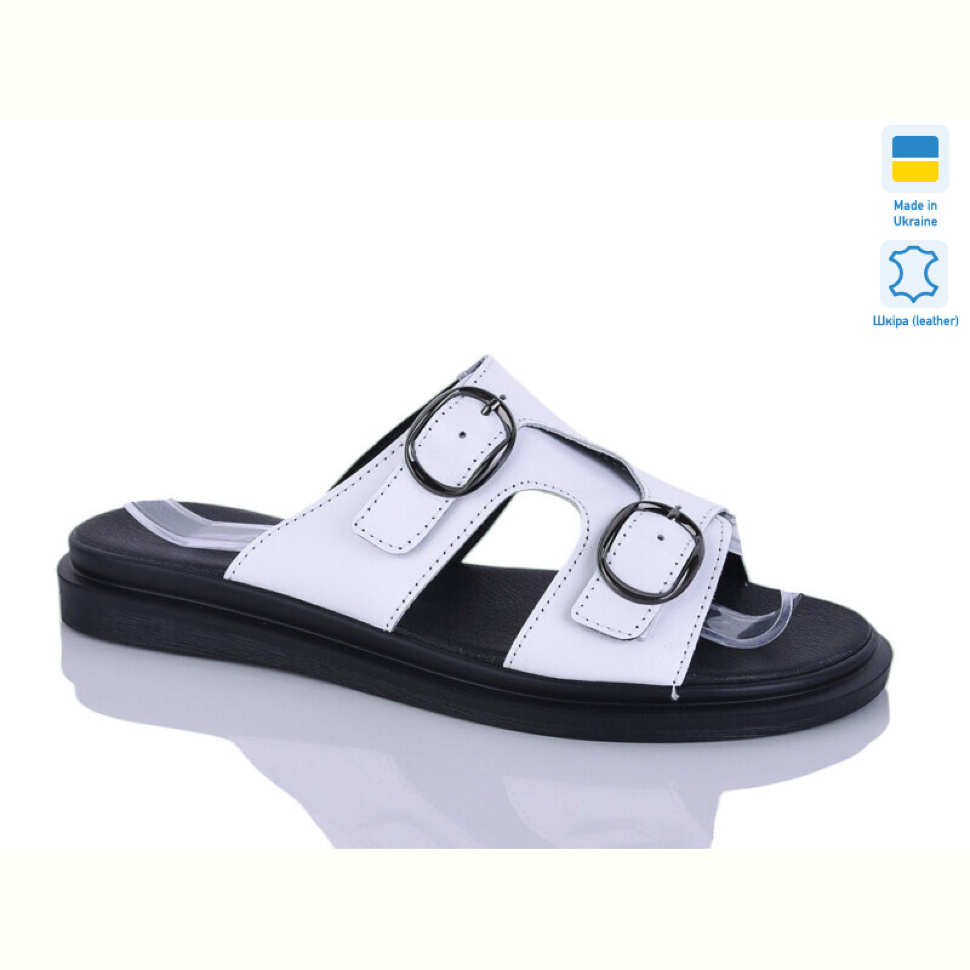 Шлепки Sali 112 білий к.