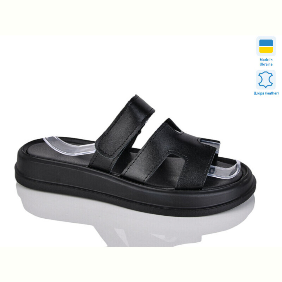 Шлепки Sali 1501-25 чорний к.