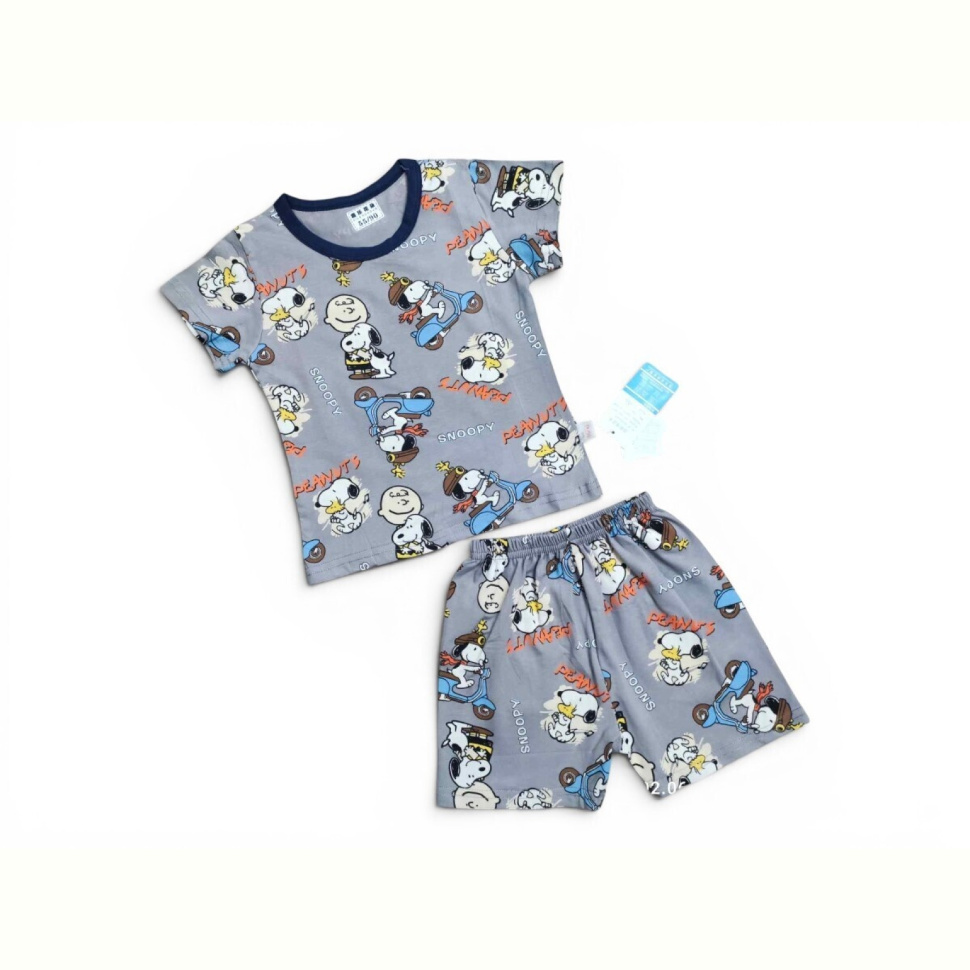 Костюм Kids-modnik 261920 комплект футболка-шорти т.сірий