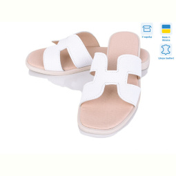 Шлепки Мрія 130 білий к.
