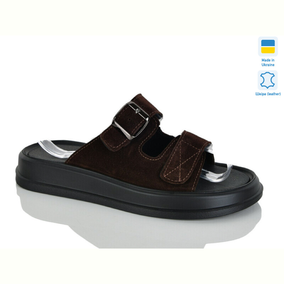 Шлепки Sali 10 шоколад з.