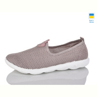 Слипоны Inblue S18 сітка беж чор. подошва