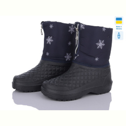 Сапоги из пены Selena 011 сніжинка синій