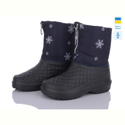 Сапоги из пены Selena 011 сніжинка синій