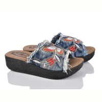 Шлепки Makers Shoes Gold Star метелик синій