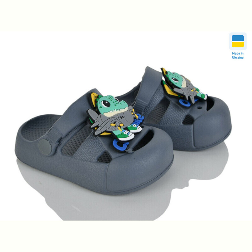 Кроксы Golden Lion 336 сірий