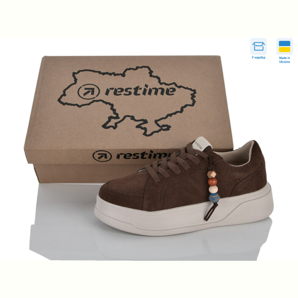 Кроссовки Restime AW026809 brown