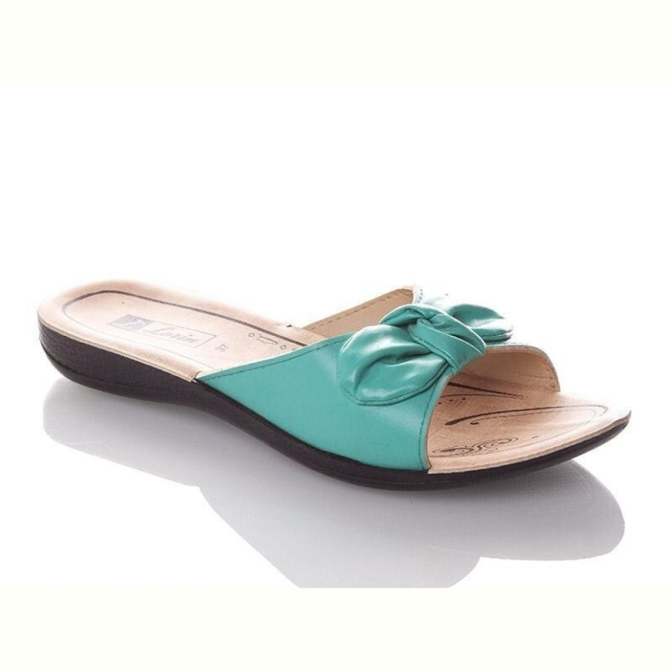 Шлепки DeMur W7147-green