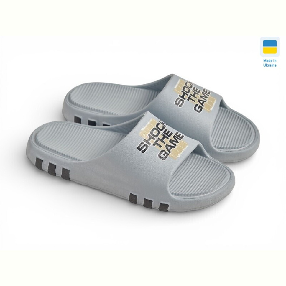 Шлепки Rai shoes Т710 сіро-блакитний