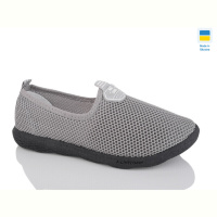 Кроссовки Inblue S18 сітка т.сірий ч.п