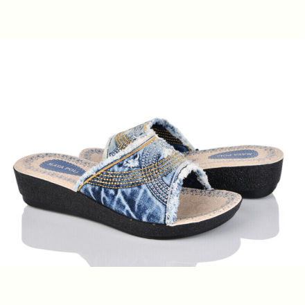 Шлепки Makers Shoes Maya Poli синій