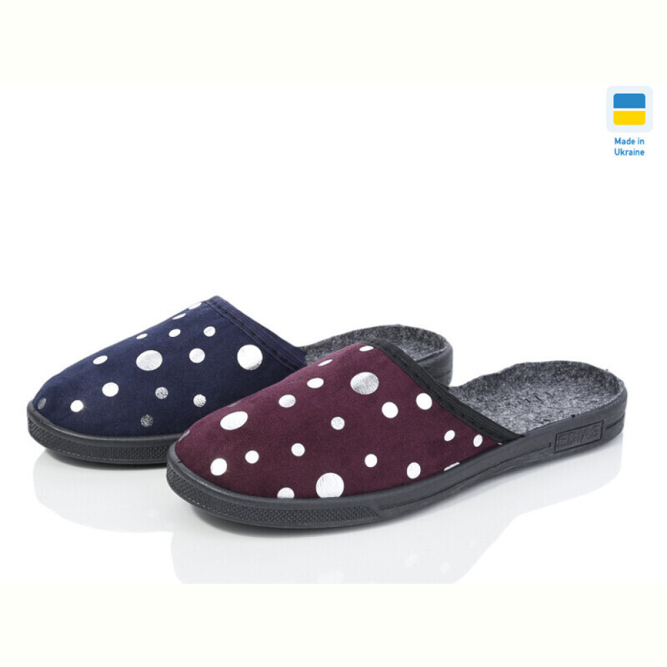 Тапки Lot Shoes Блиск горох mix