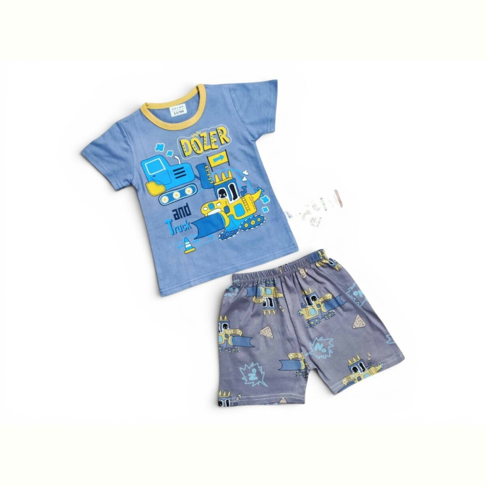 Костюм Kids-modnik 261920 комплект футболка-шорти т.синьо-синій