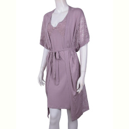 Халат Textile 16112B d.pink