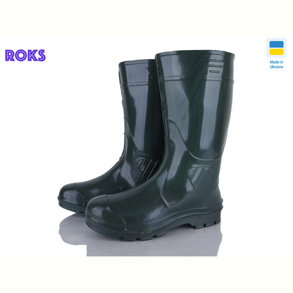 Сапоги резиновые Roks Рибак гума зелений Сапоги резиновые Roks Рибак гума зелений