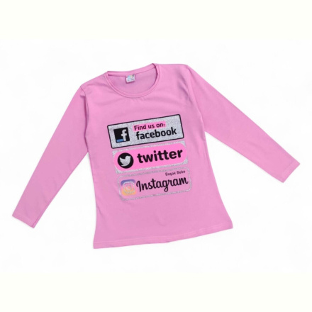 Батник Kids-modnik 4105 рожевий twitter
