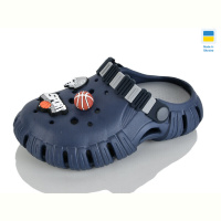 Кроксы Progress Гіпаніс Д012 т.синій-св.сірий