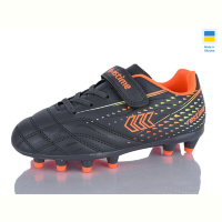 Футбольная обувь Restime DDB26713-2 d.grey-salat-orange